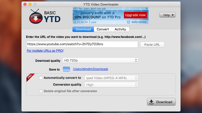free mac youtube downloader